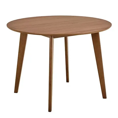 BOXED ROXBY ROUND DINING TABLE IN WALNUT 105X76CM (1 BOX)