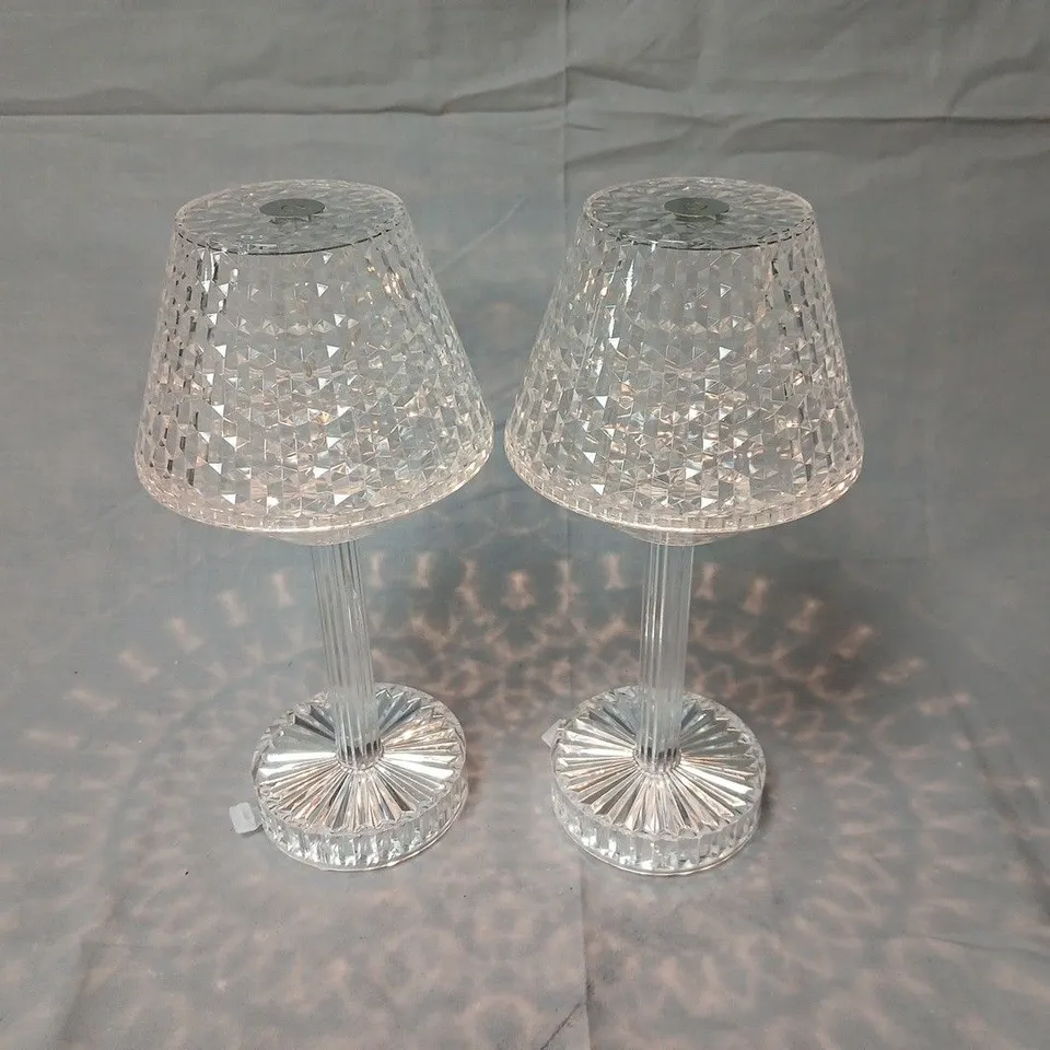 JM BY JULIEN MACDONALD SET OF 2 INDOOR/OUTDOOR TOUCH LAMPS