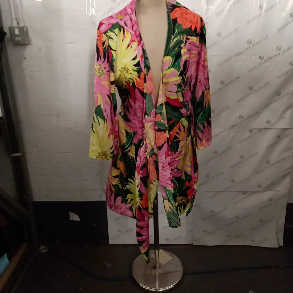 HAWAIIAN STYLE STRAPPED NIGHT GOWN - S
