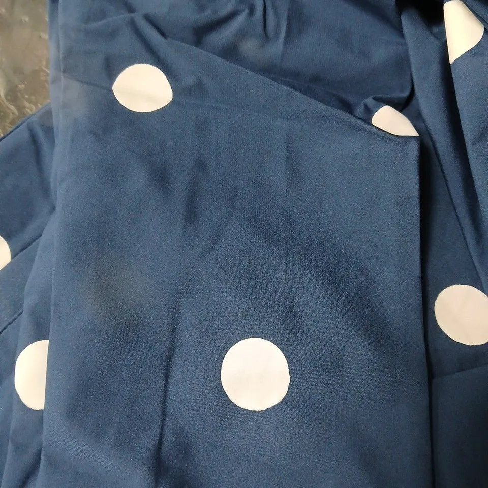 HOLLY & BEAU COLOUR CHANGING SPOT RAINCOAT – WOMEN'S XS, NAVY WITH WHITE POLKA DOTS