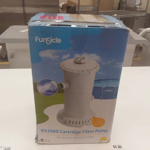 BOXED FUNSICLE RC1500 CARTRIDGE FILTER POOL PUMP