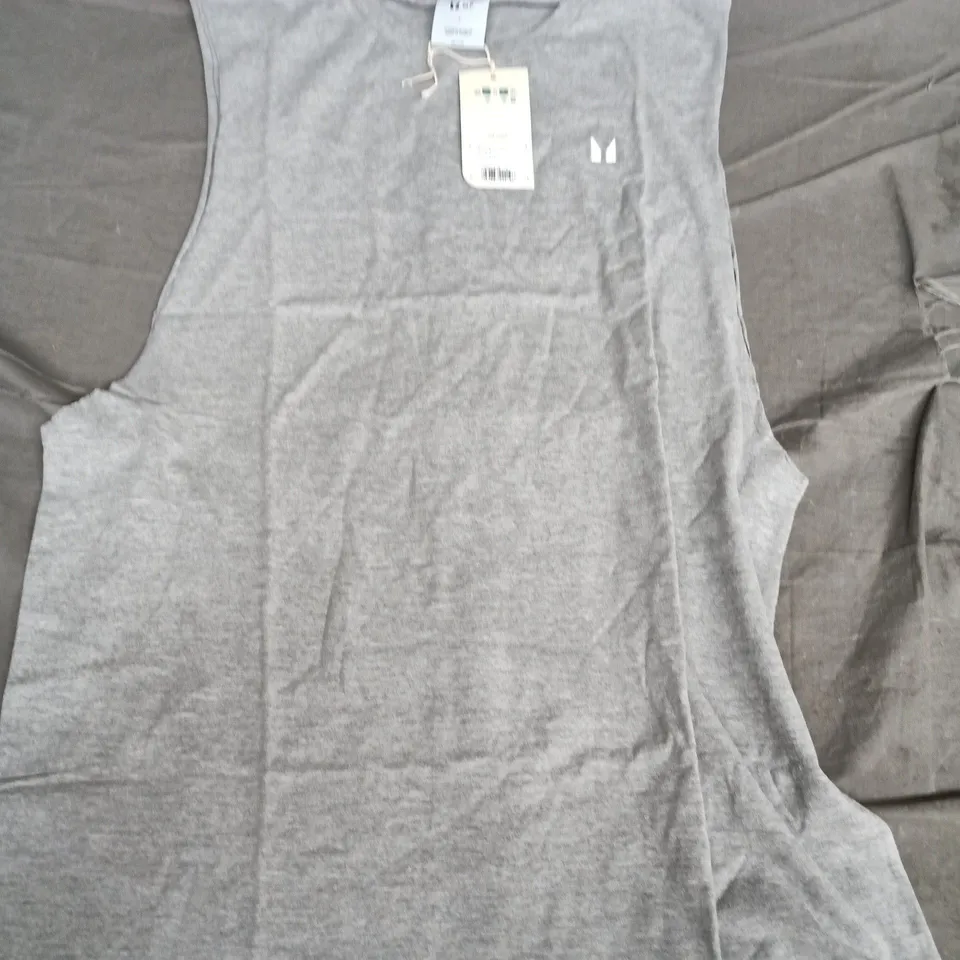 MP MEN'S REST DAY DROP ARMHOLE TANK TOP – GREY MARL, SIZE L