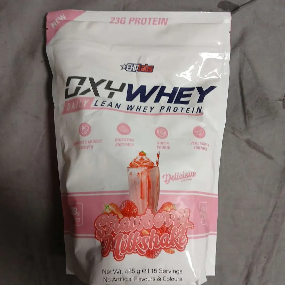 SEALED EHPLABS OXYWHEY LEAN WHEY PROTEIN - STRAWBERRY MILKSHAKE - 485G 
