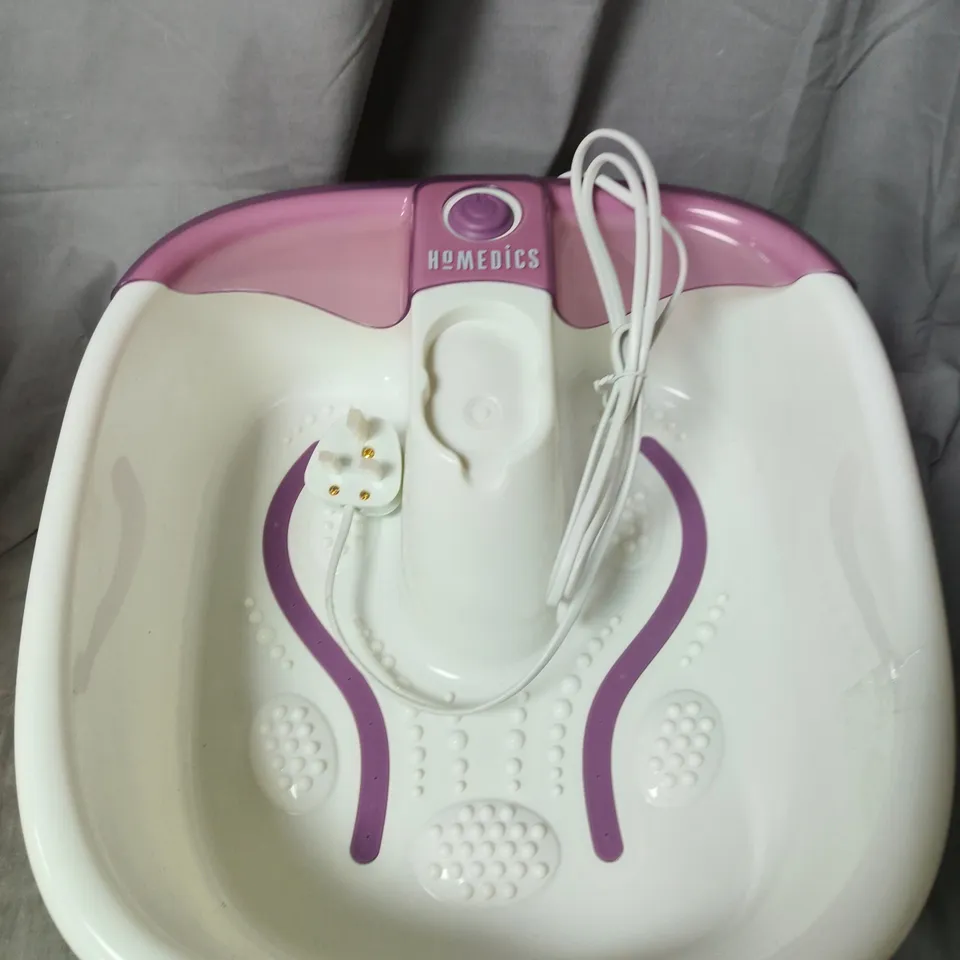 Homedics Foot Spa – Pink & White Electric Massage Basin