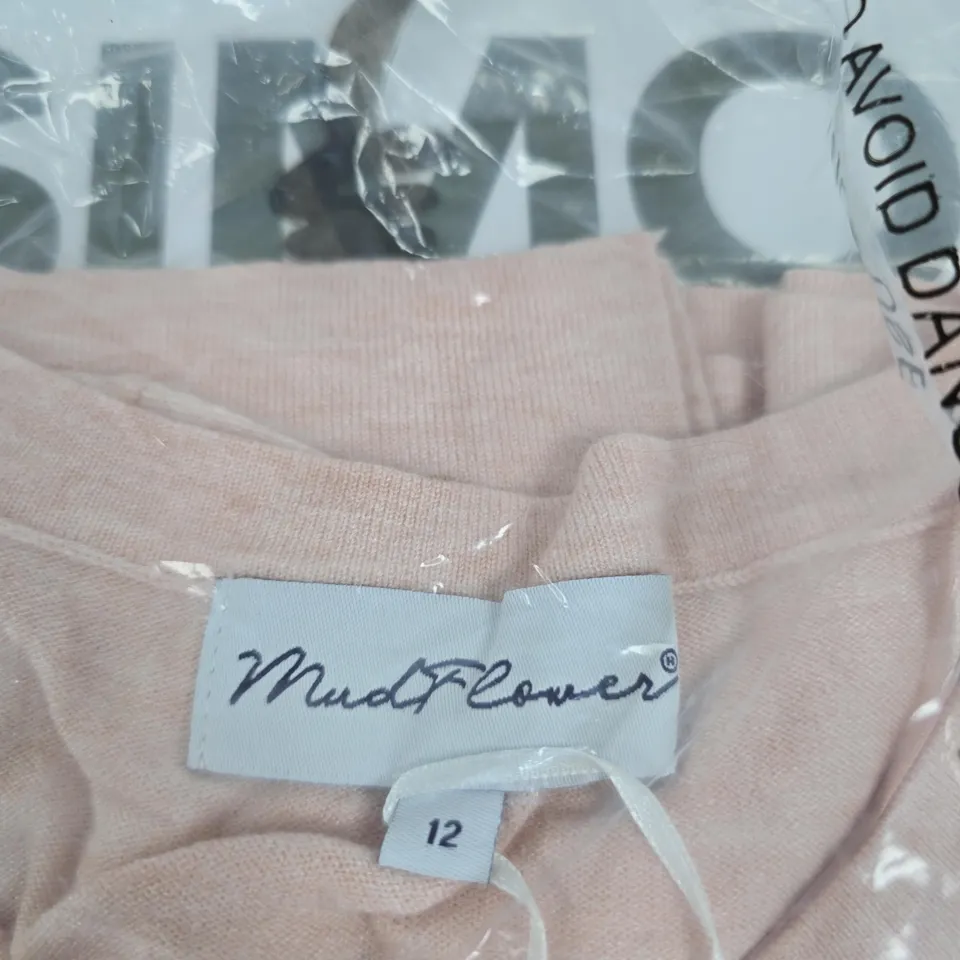 MUDFLOWER STAR AND STRIPE JUMPER – PINK/NAVY, UK SIZE 12