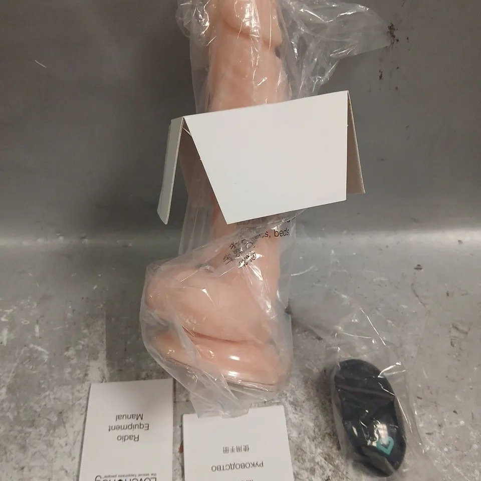 BOXED LOVEHONEY LOVER 8" REMOTE CONTROL VIBRATING REALISTIC DILDO