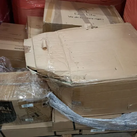 PALLET OF ASSORTED HOUSEHOLD ITEMS TO INCLUDE 30KG DUMBELL SET AND TOWER DEHUMIDIFIER 