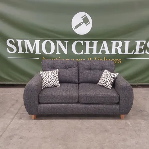 PRENT FABRIC 2 SEATER SOFA - GREY