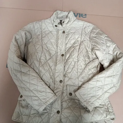 BARBOUR QUILTED JACKET – BEIGE – UK 14 (EU 40) – WOMEN'S