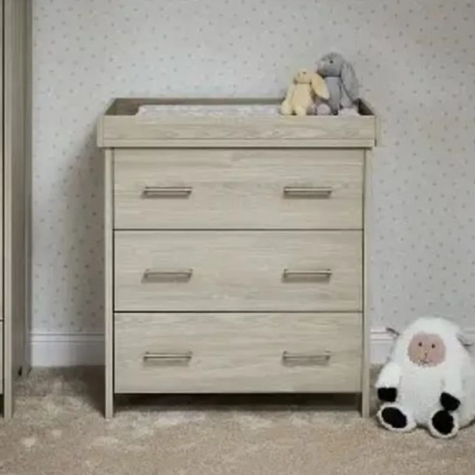BOXED OBABY NIKA CHANGING UNIT - GREY WASH (2 BOXES)