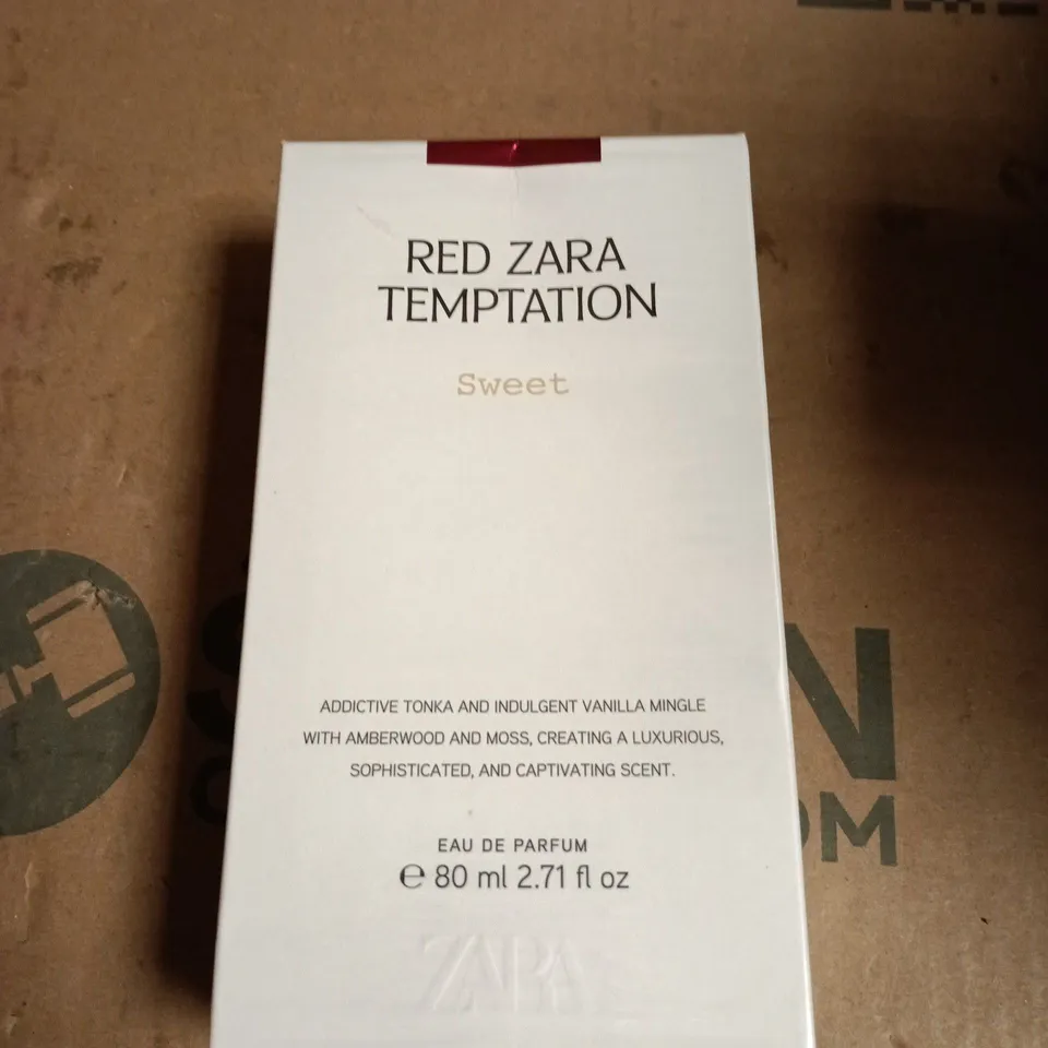 RED ZARA TEMPTATION SWEET EAU DE PARFUM 80 ML (BOXED) 