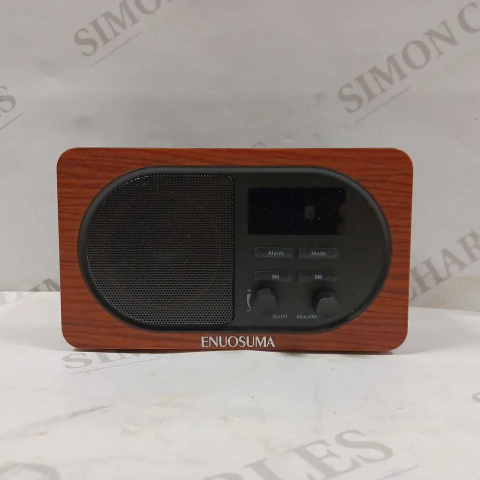 ENUOSUMA ALARM CLOCK RADIO BLUETOOTH SPEAKER