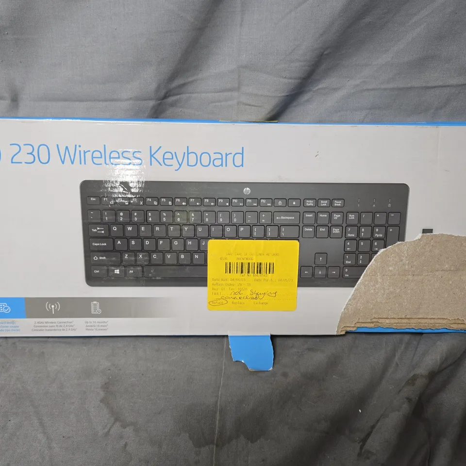 3 X HP 230 WIRELESS KEYBOARD – BOXED