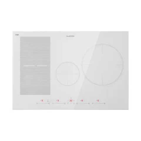 KLARSTEIN DELICATESSA 77CM 4 RING INDUCTION HOB WHITE