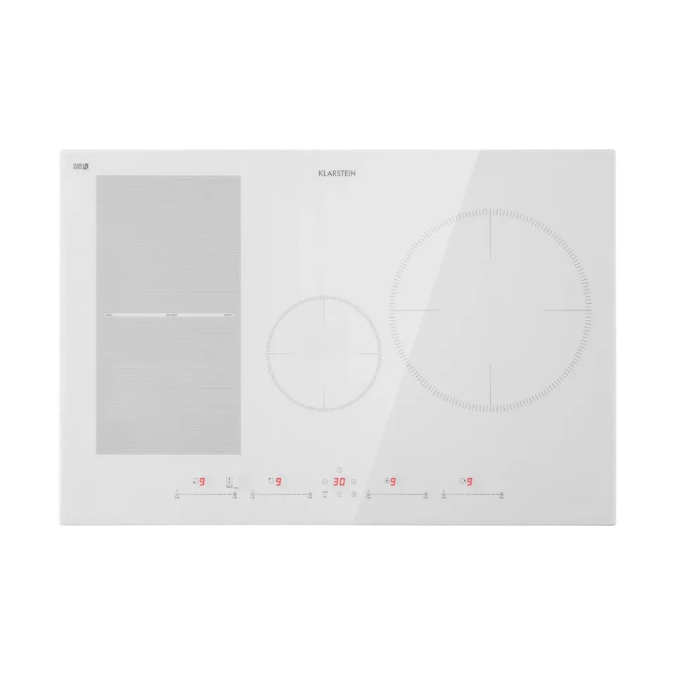 KLARSTEIN DELICATESSA 77CM 4 RING INDUCTION HOB WHITE