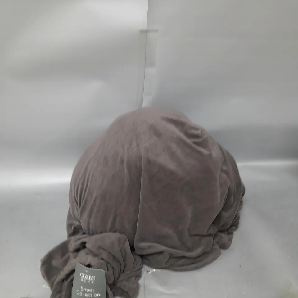 COZEE HOME SHEET COLLECTION - FLEECE - CHARCOAL - KING SIZE 