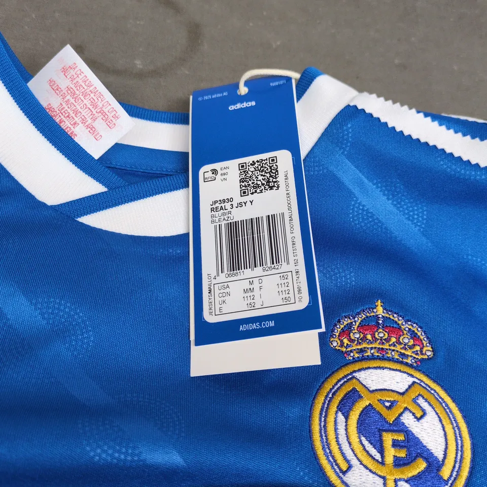 ADIDAS REAL MADRID FOOTBALL SHIRT UK AGE 11 - 12 YEARS