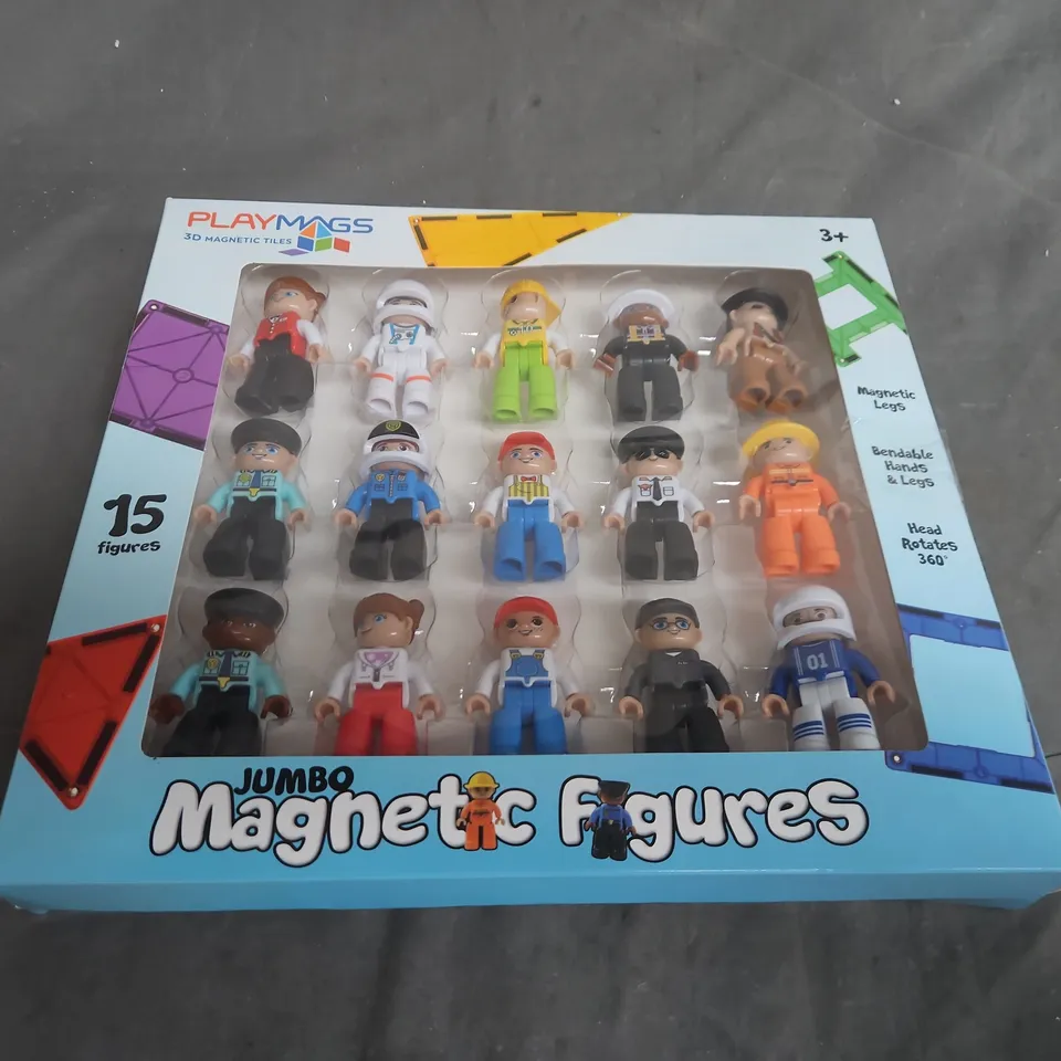 PLAYMAGS JUMBO MAGNETIC FIGURES – BOXED 15-FIGURE SET