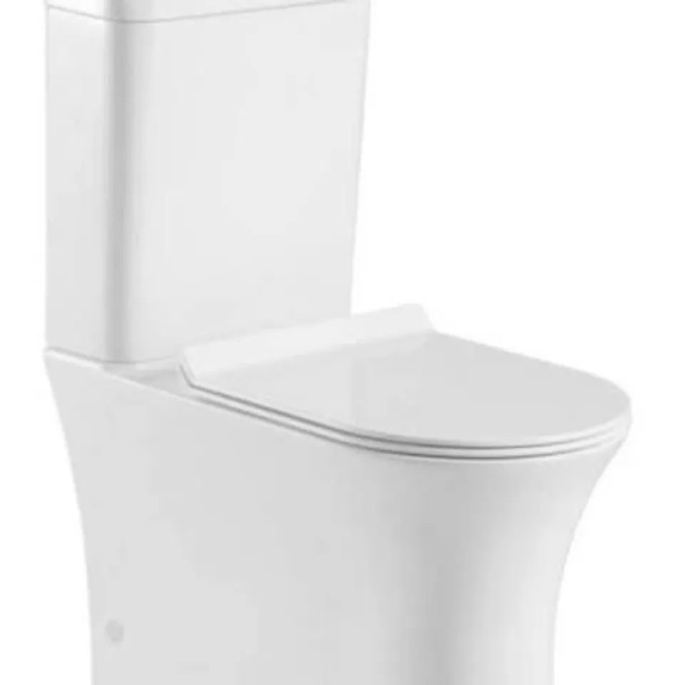 BOXED WHITE ROUND SOFT CLOSE TOILET SEAT WITH QUICK RELEASE - INDIANA