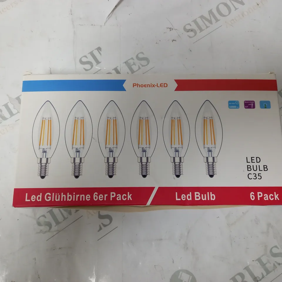 BOX OF 6 PHOENIX LED BULBS 