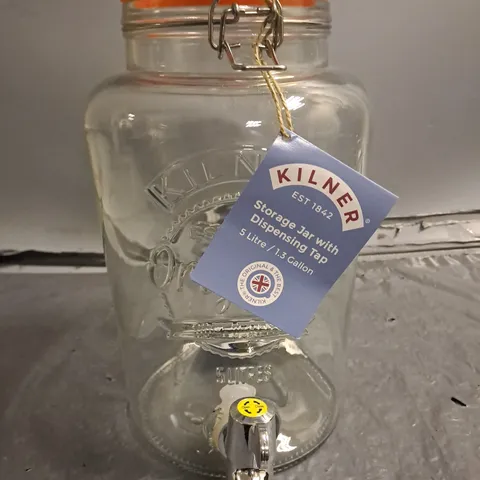 KILNER 5L STORAGE JAR WITH DISPENSING TAP