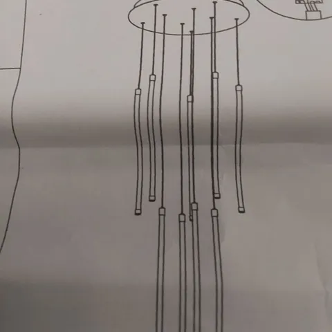 BOXED KEIRI 9 - LIGHT MODERN DIMMABLE LED STAIRCASE CLUSTER PENDANT