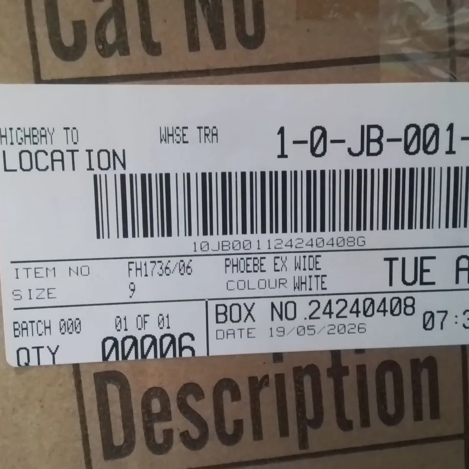 BOXED BRAND NEW APPROXIMATELY 6 SIMPLY BE PHEOBE WIDE SHOES WHITE SIZE 9