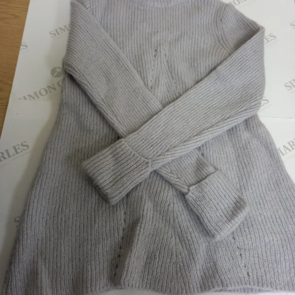 MINT VELVET GREY JUMPER SIZE 8