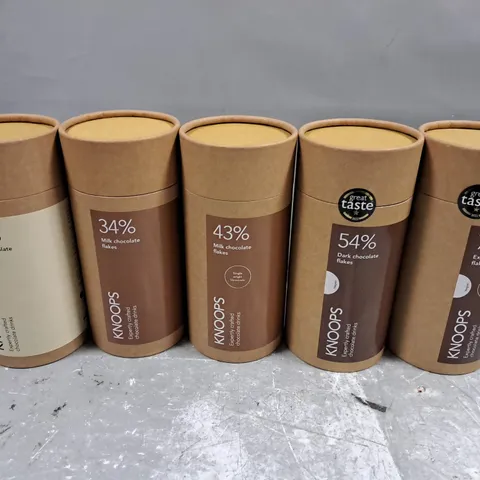 5 X SEALED KNOOPS CHOCOLATE FLAKES IN VARIOUS FLAVOUR STRENGTHS 