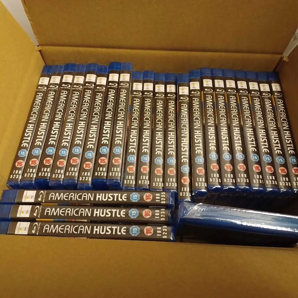 LOT OF APPROXIMATELY 25 'AMERICAN HUSTLE' BLUERAY DVDS