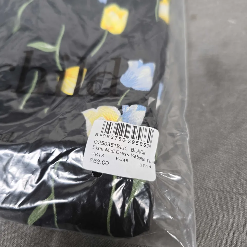 BAGGED NOBODYS CHILD ELSIE MIDI DRESS - SIZE 18