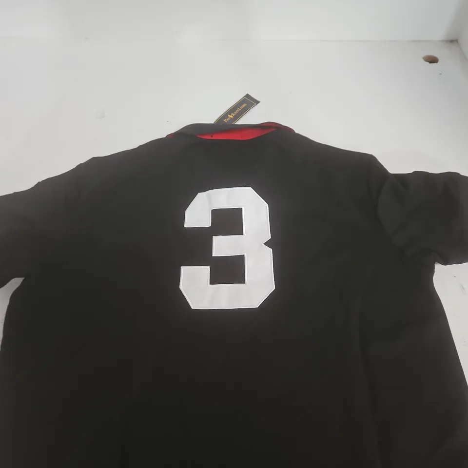 POLO RALPH LAUREN CLUB T-SHIRT IN BLACK - L
