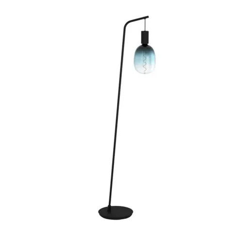 BOXED EGLO CRANLEY MINIMLAST BLACK STEEL FLOOR LAMP SHADE NOT INCLUDED 170CM