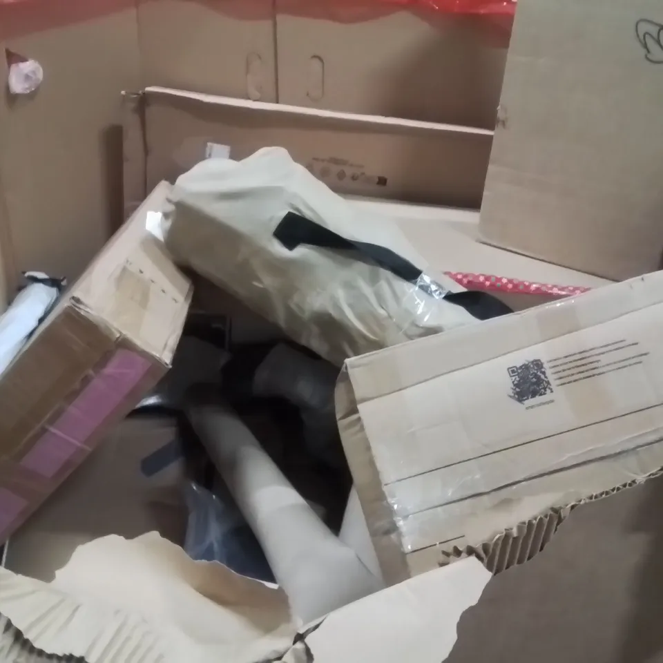 PALLET OF ASSORTED HOUSEHOLD GOODS AND PRODUCTS TO INCLUDE;STEAM CLEANER,POPUP BEACH TENT,GOVEE 42INCH SMART TOWER FAN