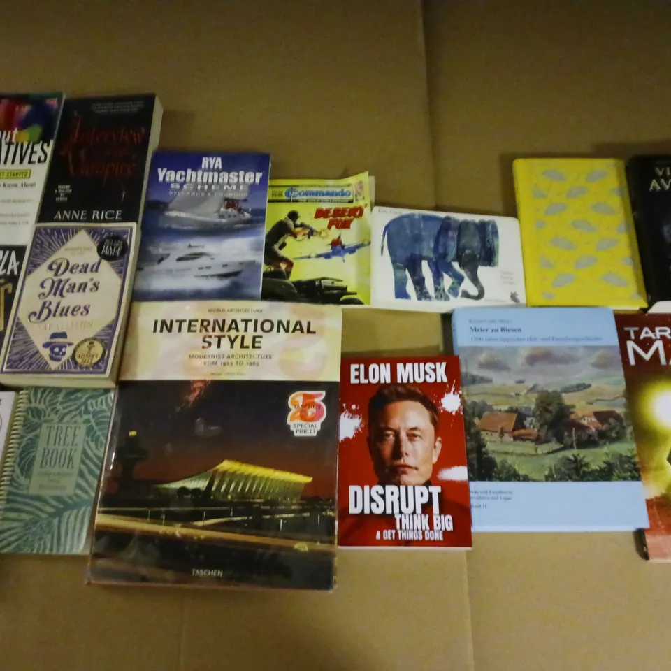 CAGE OF APPROXIMATELY 200 ASSORTED BOOKS FROM VARIOUS AUTHORS - COLLECTION ONLY	
