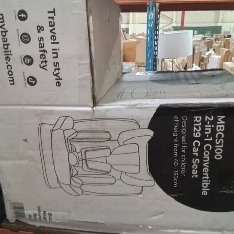 BOXED MBCS100 2IN1 CONVERTIBLE CAR SEAT