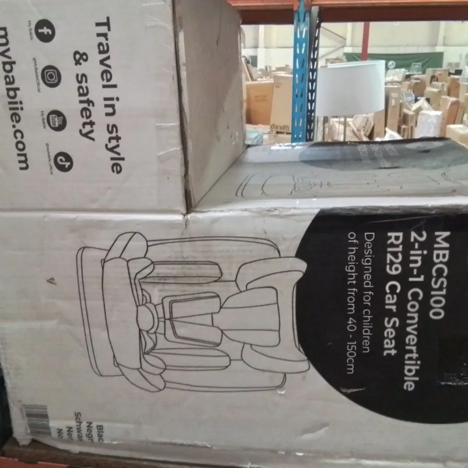 BOXED MBCS100 2IN1 CONVERTIBLE CAR SEAT