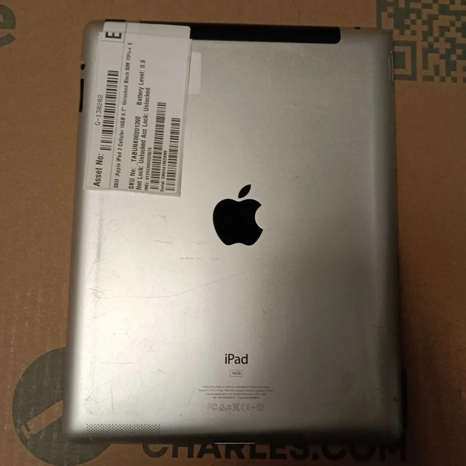 APPLE IPAD 2 (A1396)