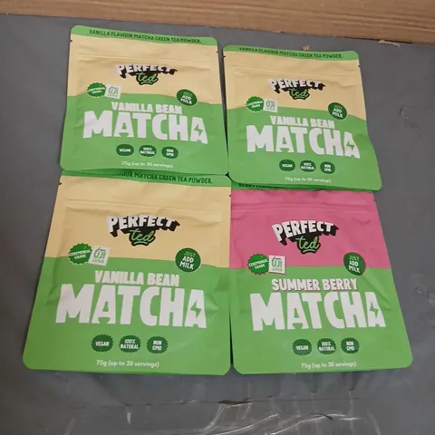 PERFECT TED VANILLA BEAN MATCHA POWDER – 4 X 75G POUCHES