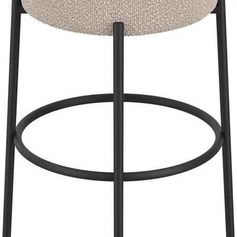 BOXED LPD HOME ANAIS BUFF COUNTER STOOL - BUFF/BLACK (1 BOX)