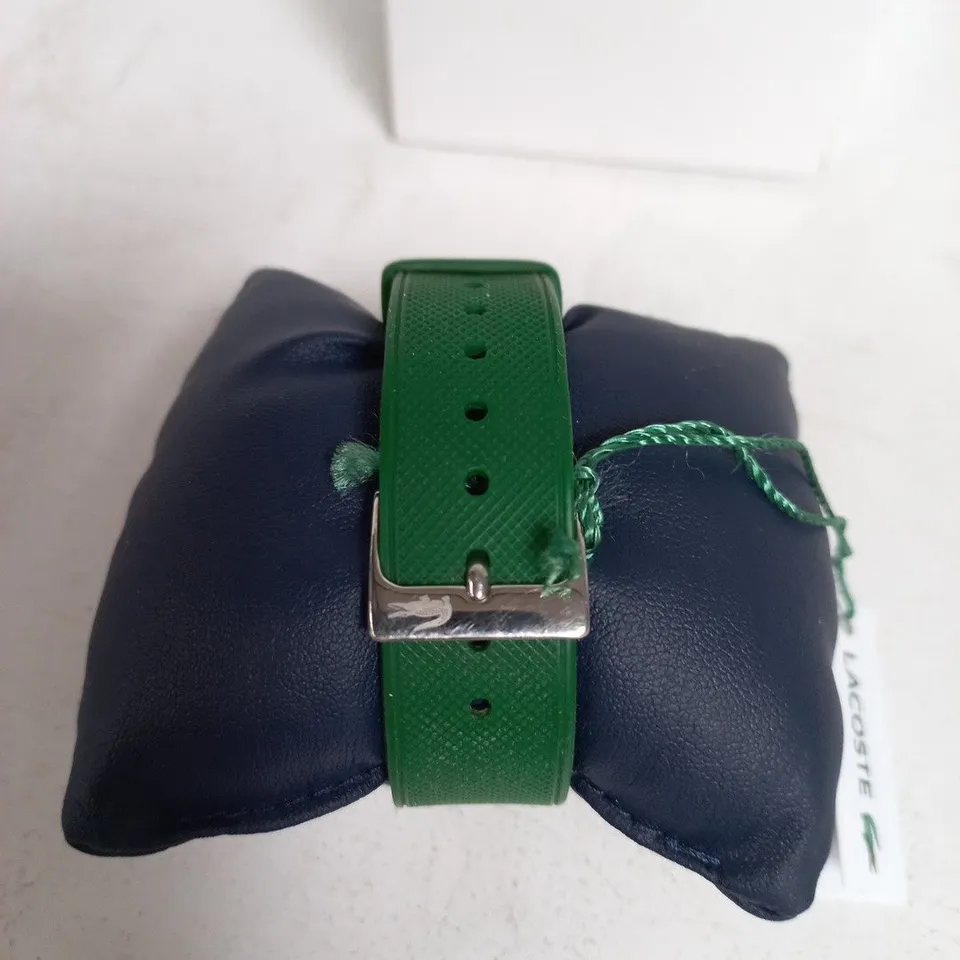 LACOSTE ALL GREEN GENTS WATCH WITH RUBBER STRAP