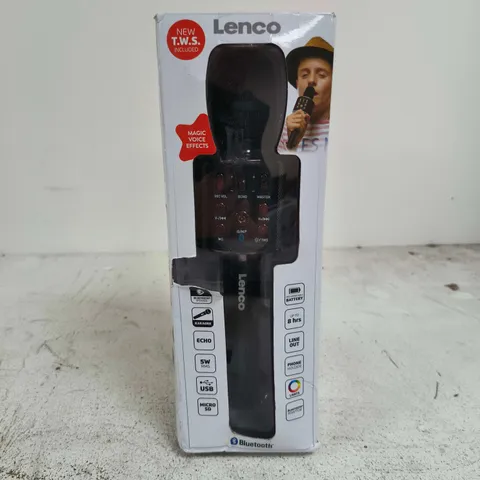 LENCO KAROKE BLUETOOTH MICROPHONE WITH LIGHTS AND SOUND