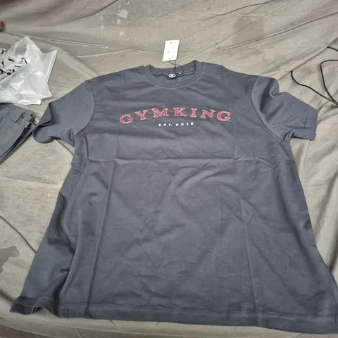 GYM KING GK COMPOSE JERSEY BF TEE – MIDNIGHT BLUE (MEN'S UK 12)