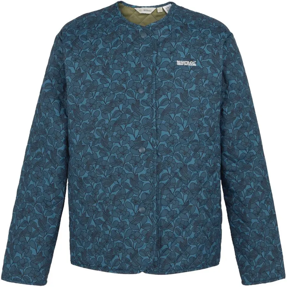 BRAND NEW REGATTA WOMENS ORLA KIELY WARMLOFT PADDED JACKET IN BIRDY BLUE - SIZE 12