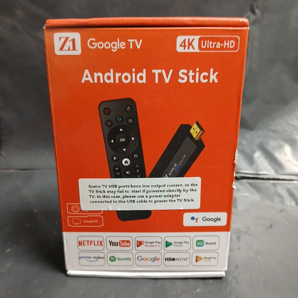 ANDROID TV STICK WITH GOOGLE TV – 4K ULTRA HD, BOXED