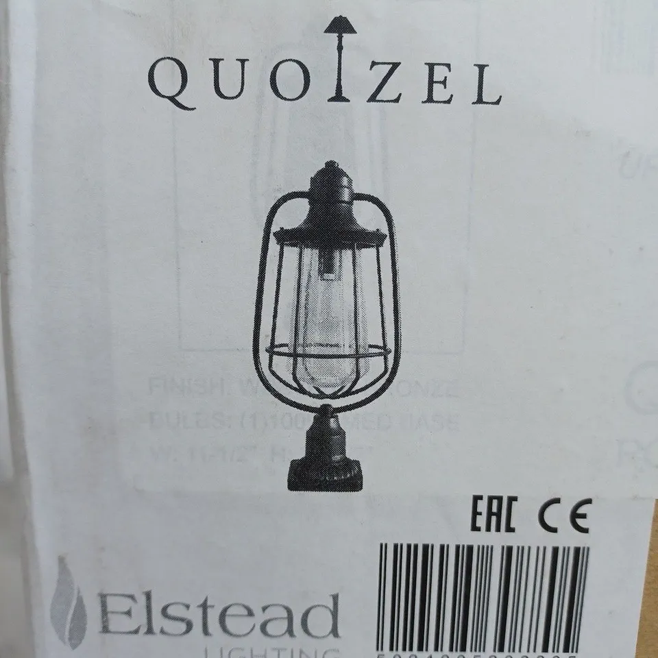 BOXED QUOIZEL MRE9009WT 1-LIGHT MARINE OUTDOOR LANTERN
