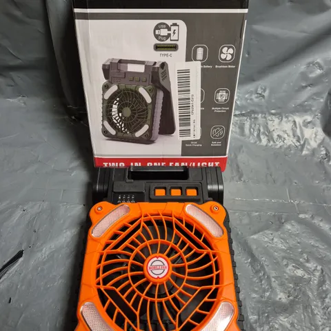 BOXED TWO-IN-ONE PORTABLE FAN/LIGHT 