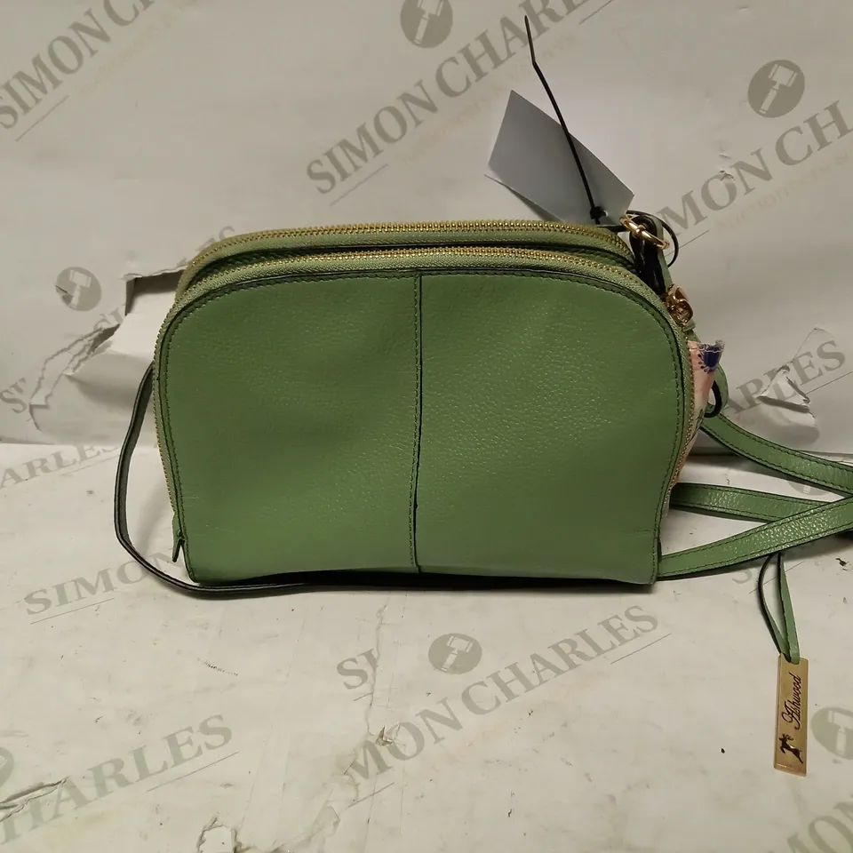 ASHWOOD GENUINE LEATHER WOMENS SMALL CROSSBODY BAG - GREEN