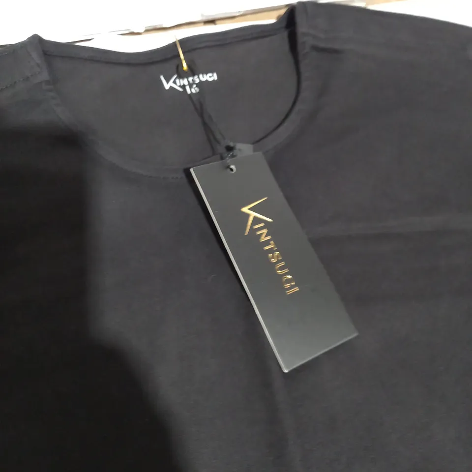 BOX OF 10 KINTSUGI BLACK CROPPED TOPS SIZE - 16