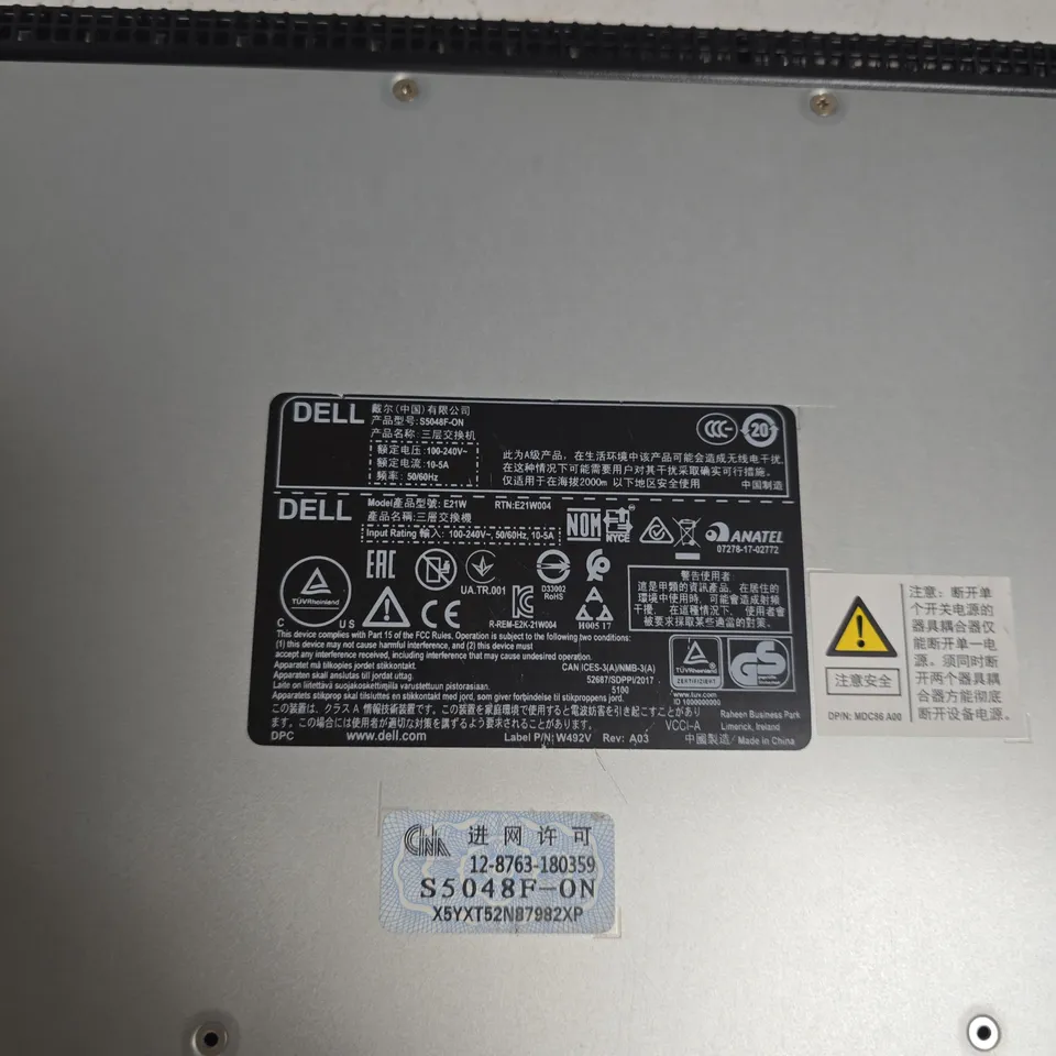 DELL POWER SWITCH S5048F-ON